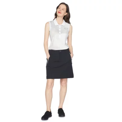 Jupe-short de randonnée femme Icepeak Bedra gris clair
