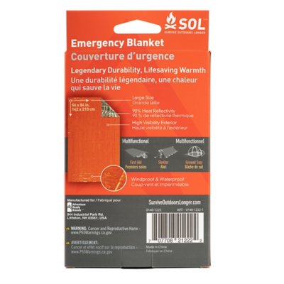 Couvertures De Survie Thermiques – Lot De 6 (210 X 160 Cm) – Réfléchit 90 % De La Chaleur Corporelle – Ultra Légères (56 G) – Pour Randonnée, Camping, Urgence - 8