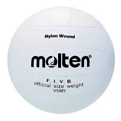 Ballon Volley-ball Molten VP5 - Taille 5, Cuir Synthétique Souple, Cousue Main, Ultra Résistante, Pour Débutants