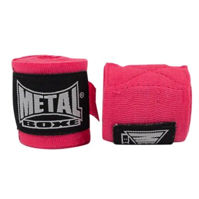 Bande D'Entraînement Boxe Metal Boxe Rouge/Blanc/Bleu – 4 Mètres Coton Élastique – Protection Mains Pro