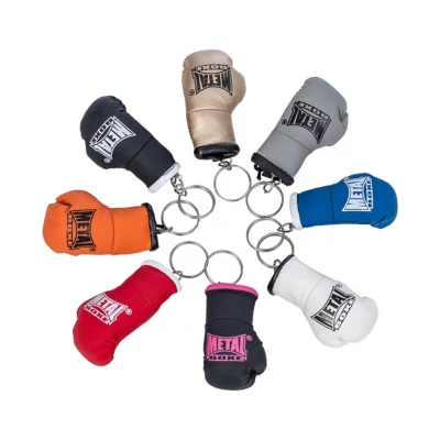 Porte-clés Gant De Boxe Argenté – Gravure Personnalisée Laser – Idée Cadeau Originale