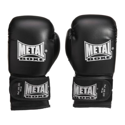 Gants De Boxe Metal Boxe MB200 – Mousse Injectée, Velcro Large – Confort, Absorption Des Chocs – Pour Pratique Régulière