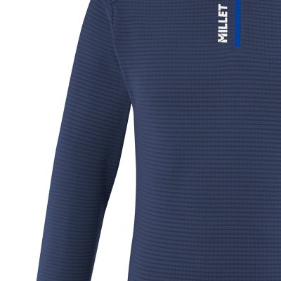 Polaire Technique Millet Intense Homme - Grid Intérieur, 1/2 Zip, Coupe Active, Pour Course Et Randonnée - 9