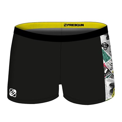 Boxer De Bain Garcon Uni Avec Imprime NOIR FREEGUN INTERSPORT