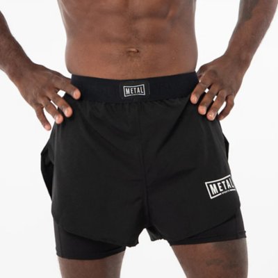 Metal Boxe Short De Boxe Homme 2 En 1