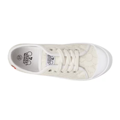 Tennis Chaussure Dentelle Blanche Dentelle Chaussures Temps Des