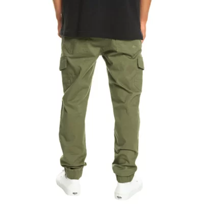 Khaki Cuffed Cargo Pants Pantalon Cargo Quiksilver Pantalon Cargo