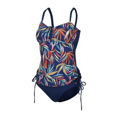 Tankini Femme Manon Navy F2097 Imp BLEU HAUTE PRESSION