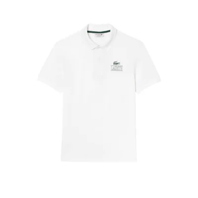 Polo à manches courtes homme mini piqué stretch imprimé signature LACOSTE
