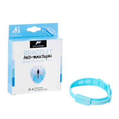 Bracelet Anti Moustiques Bleu Pharma Voyage Intersport