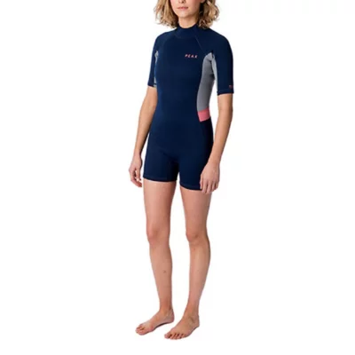 Combinaison Shorty Femme Zip Avant - Néoprène Pour Sports Nautiques