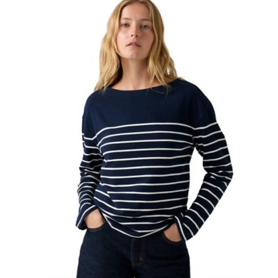 Tee-shirt à manches longues femme Marin Stripe Multicolore PZ0007  LEVIS
