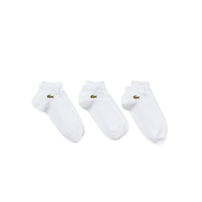 Chaussettes Lacoste Sport basses blanc (3 unités)