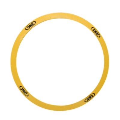 12 cercles de pétanque rigides jaunes OBUT