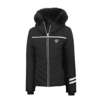 manteau noir ski femme