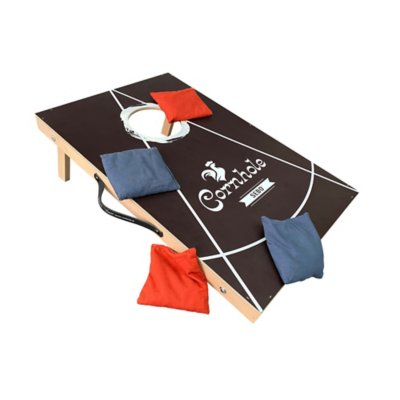 Jeu De Lancer De Cornhole Portable GoSports - Avec 8 Sacs Et étui De Transport - Choix Motifs : Drapeam US, Rouge/Bleu Ou Football