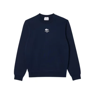 Homme Bleu Sweat Lacoste Homme Sans Capuche Sweat à Col Rond