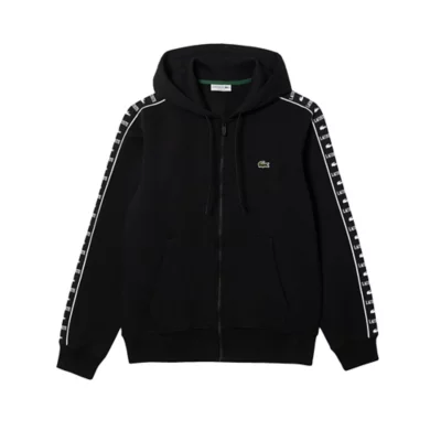 Sweatshirt à capuche homme bandes siglées LACOSTE