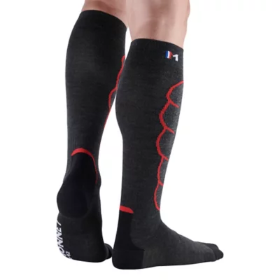 Xrten Lot de 1 Paires Chaussettes de Contention Femme et Homme, Chaussettes de Ski Snowboard, Chaussette de Sport d'hiver Contrôle de l'Humidité Anti-Odeur Anti-Bactérienne