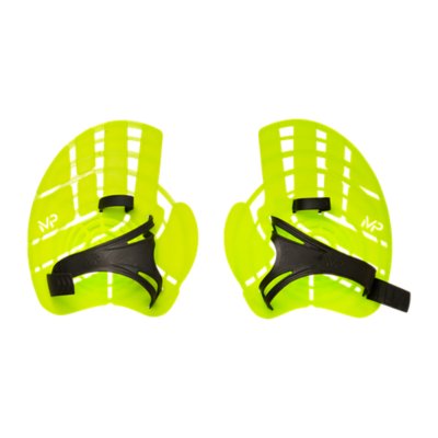 Arena Elite Finger Paddle Swimming Paddles, Accessoire D'entraînement de Piscine, Paddles de Piscine avec Sangles Réglables, Paume Découverte