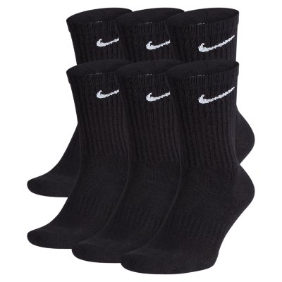 Nike Lot de 6 paires de chaussettes pour enfant Noir/blanc/gris