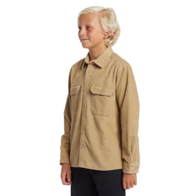 Chemise Garçon Zara Baby Manches Longues Marron Clair 