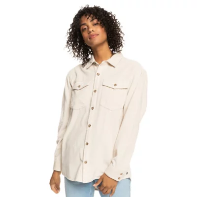 Roxy Surchemise Femme Velours Cotele Roxy Kick Back Washed Cord