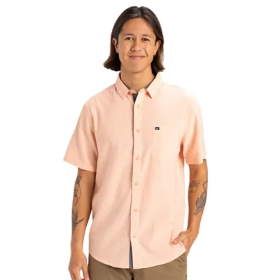 Chemise À Manches Courtes Homme Time Box Rose QUIKSILVER