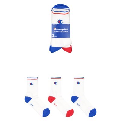 Chaussettes homme CHAMPION SPORT Pack de 3 paires Blanches BRODERIE  CHAMPION 39-42