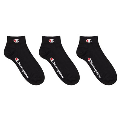 Lot de 3 chaussettes basse - Noir Champion - Chaussettes Homme sur MenCorner