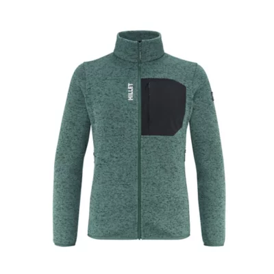 Sweat Polaire Mountainlife Homme - Vert - Taille L - 1/4 Zip - Hiver