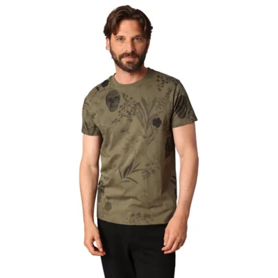 T-Shirt De Coton Pour Garçon 'Bailando' manches courtes - Vert foncé