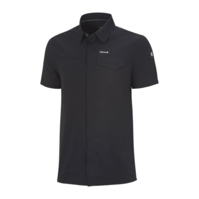 Chemise Fin Tech Homme XL Noire – Manches Courtes, Légère, Idéale Pêche Et Randonnée