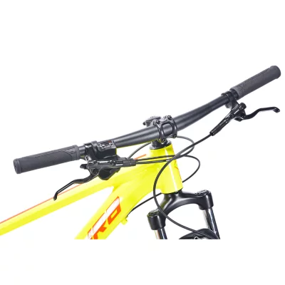 VTT Nakamura Summit Evo Semi-suspendu Enfant 26 Pouces - Jaune, 24 Vitesses, Freins Disque