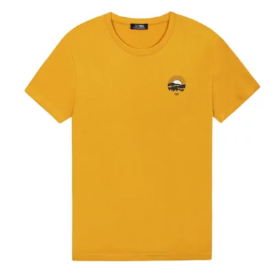 Tbs Pull Orange Homme Marque Tee-shirt à Manches Courtes Homme