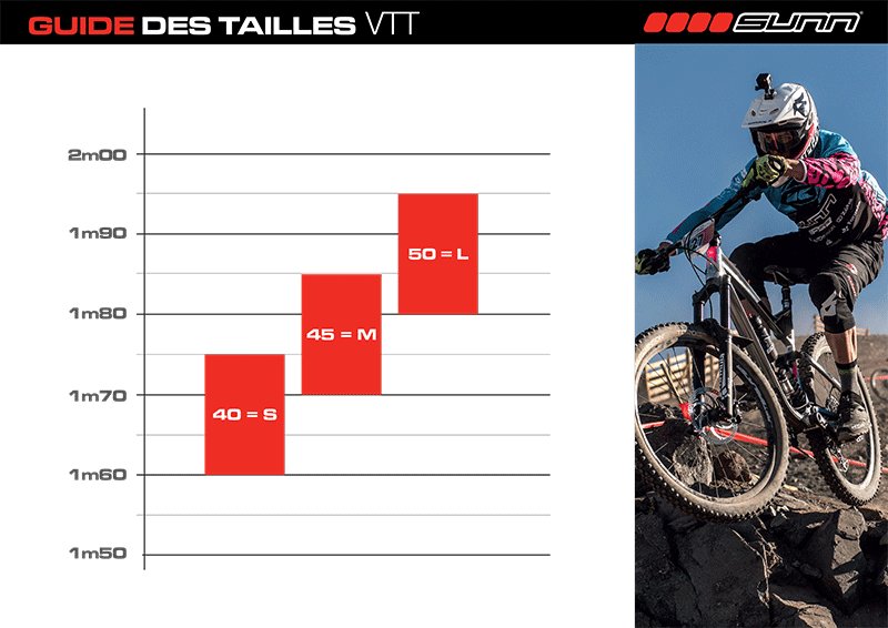 Guide taille vtt intersport sale