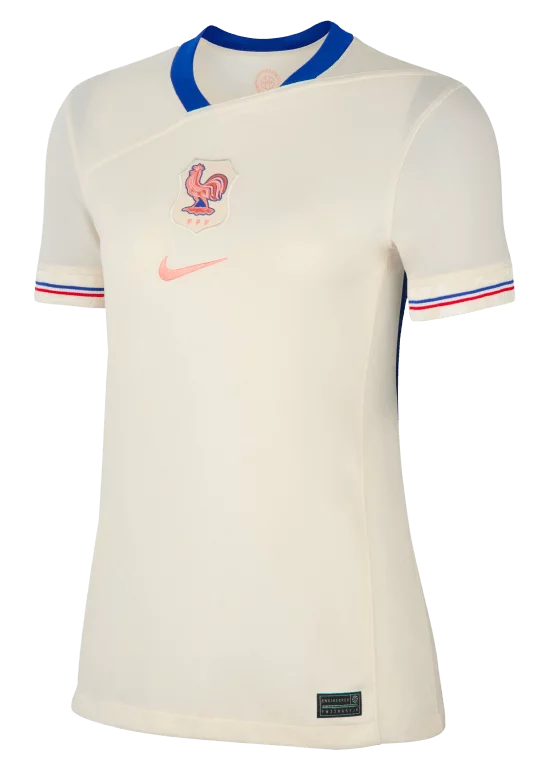 T-shirt Femme FFF – Collection Officielle Equipe De France, En Coton, Coupe Femme